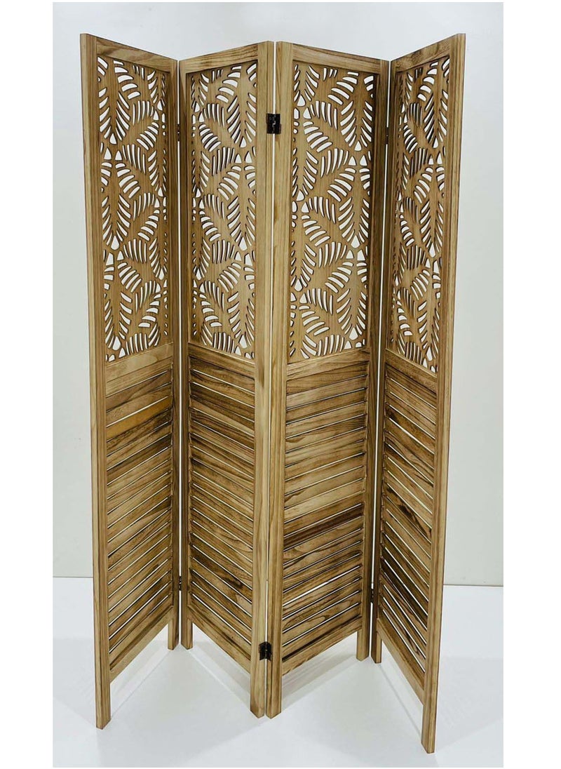 Living - Room Divider 4 Panel Room Partition, Foldable Freestanding 40*170 CM - Image 1