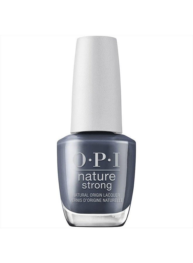 OPI Nature Strong Vegan Nail Polish, Force of Nailture, Blue Nail Polish, Natural Origin, Cruelty-Free Nail Lacquer, 0.5 fl oz. - Image 1
