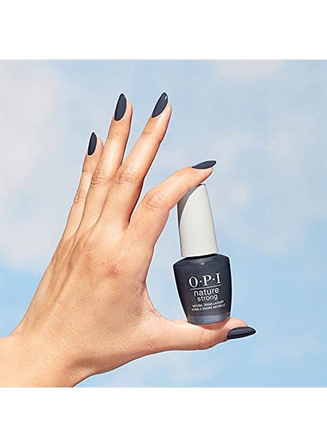 OPI Nature Strong Vegan Nail Polish, Force of Nailture, Blue Nail Polish, Natural Origin, Cruelty-Free Nail Lacquer, 0.5 fl oz. - Image 5