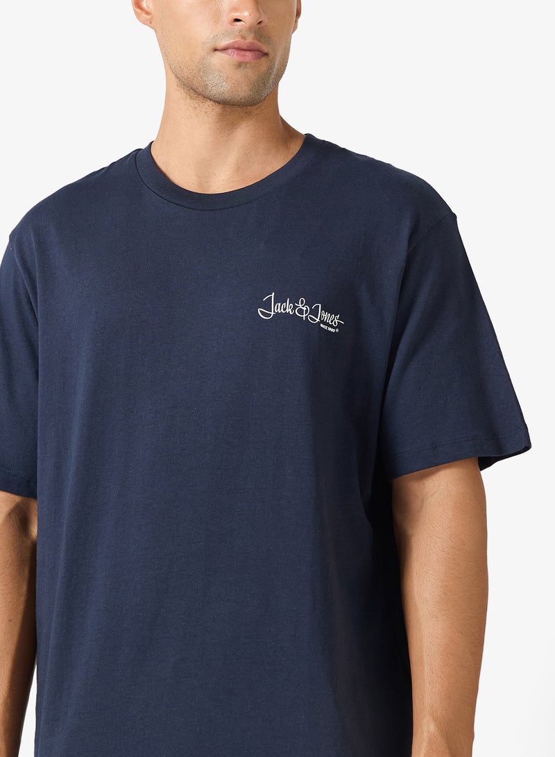 JACK & JONES Text Print Regular Fit T-Shirt - Image 3