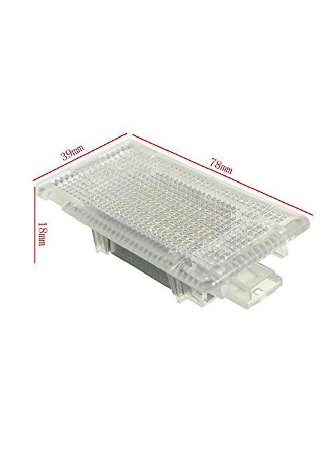 csslyzl White Led Footwell Luggage Trunk Cargo Area Light Assembly Replacement for BMW X5 E36 E39 E90 E46 E53 E66 E61 F01 Error Free 24 LED Interior Car Lamp Bulb - Image 2