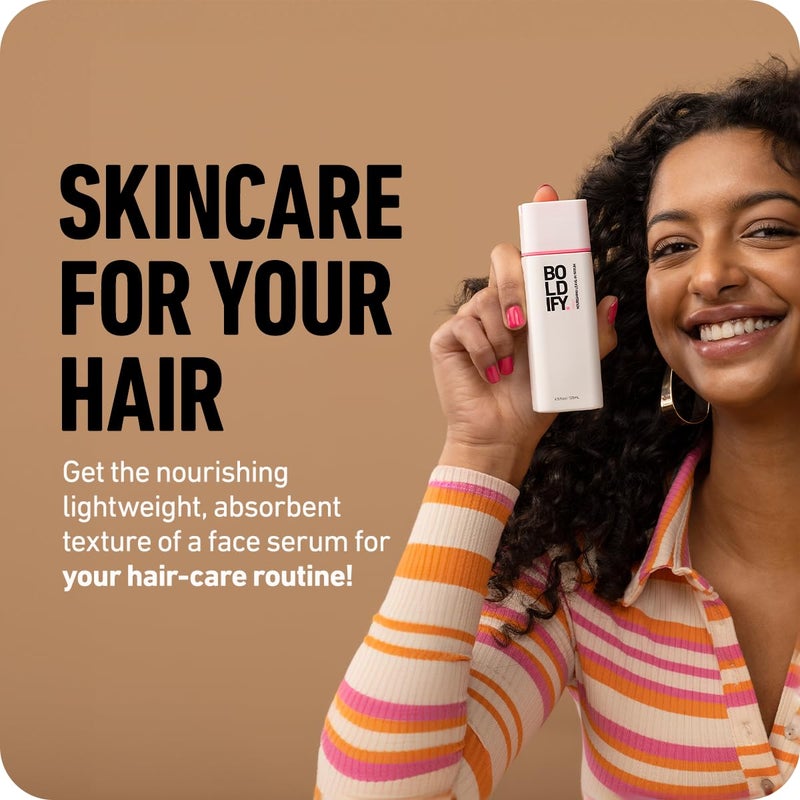 Boldify Leave In Conditioner and Heat Protectant - Hair Serum for Blow Dry and Styling, Nourishing Leave In Serum for Women & Men - Lightweight Thermal Protection to 450F with Biotin - Image 2