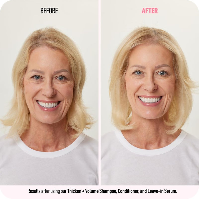 Boldify Leave In Conditioner and Heat Protectant - Hair Serum for Blow Dry and Styling, Nourishing Leave In Serum for Women & Men - Lightweight Thermal Protection to 450F with Biotin - Image 4