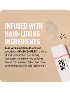 Boldify Boldify Leave In Conditioner and Heat Protectant - Hair Serum for Blow Dry and Styling, Nourishing Leave In Serum for Women & Men - Lightweight Thermal Protection to 450F with Biotin  - Image 2