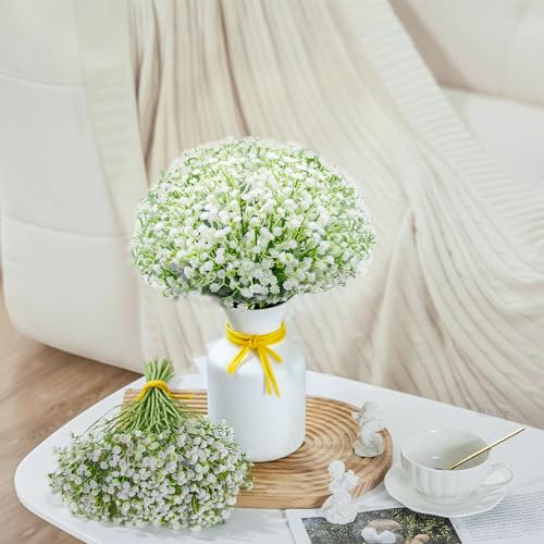 Eeaivnm 100 Pcs Artificial Baby's Breath Flowers,Artificial Flowers Real Touch Fake Gypsophila Bulk for Wedding Centerpieces, Home Party Garden Decoration - Image 5