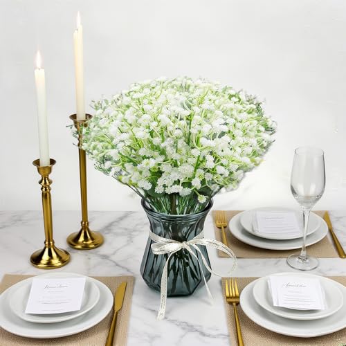 Eeaivnm 100 Pcs Artificial Baby's Breath Flowers,Artificial Flowers Real Touch Fake Gypsophila Bulk for Wedding Centerpieces, Home Party Garden Decoration - Image 4