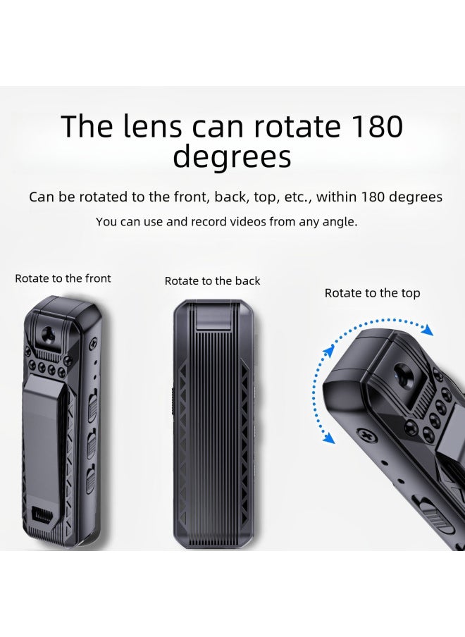 Generic High-definition Smart Recording Device Outdoor Sports Camera Long-standby Digital Camera Lens Meeting Minutes Recorder-Color:128G Card (excluding Machine)  - Image 4