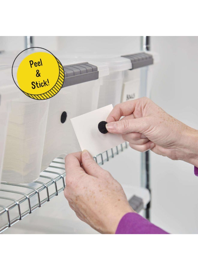 Wrap-It Storage 30-Sets Stick 'Em Adhesive Backed Hook and Loop Fastener Dots Black 3/4 Inch 430-AD-75BL - Image 3