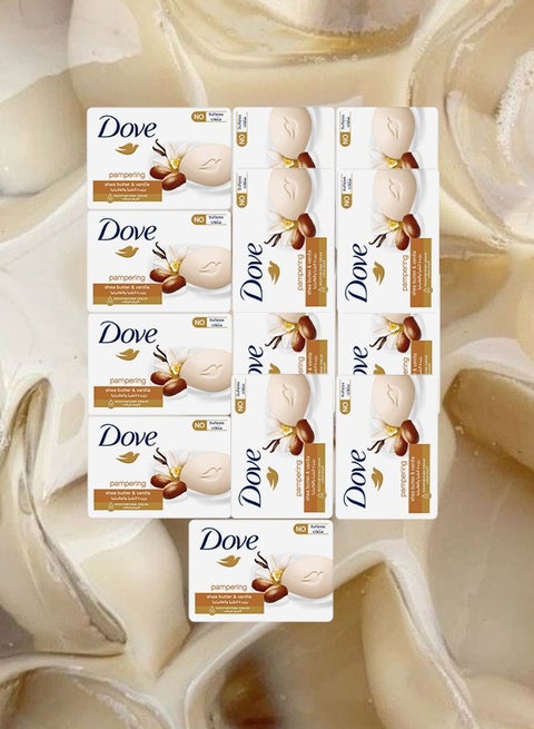 13 Pieces Beauty Pampering Shea Butter And Vanilla Moisturizing Soap Cream Bar For Soft Smooth Skin 125 Grams