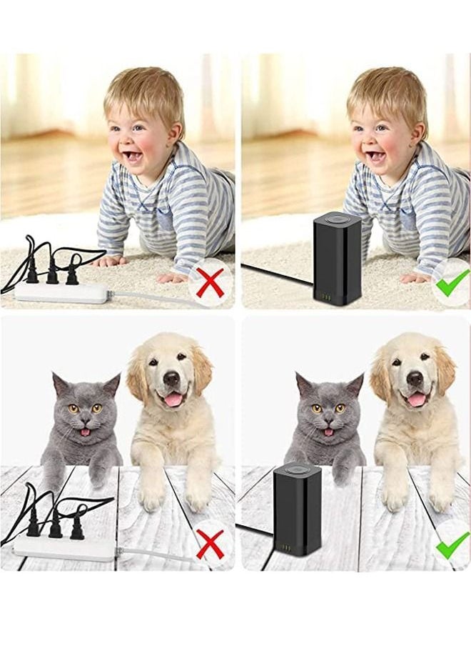 LDNIO - 3 in 1 Power Extension Cord With Wireless Charger  And Cable Management Box with lock 4 USB Ports (30W 1* PD 18W 1* QC3.0,2* USB-A)  And 6 Outlets 2500W Power Socket for Home Office And More - Image 1