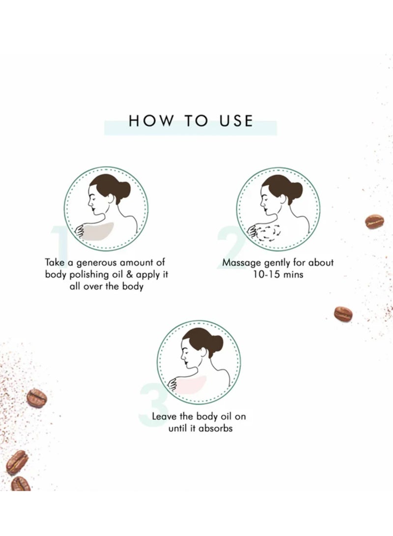 إم كافيين زيت تلميع الجسم بالقهوة (100 مل) - Image 3