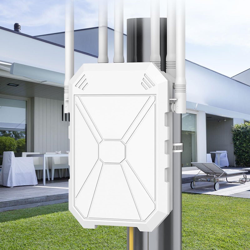 INEAUTO AX3000 WiFi Extender Signal Booster Outdoor WiFi 6 Extender, Wireless Gigabit Access Point Outdoor, IP67 Weatherproof, with PoE, for Starlink, Camera, Garage, Farm, Yard, RV, Campsite - Image 5