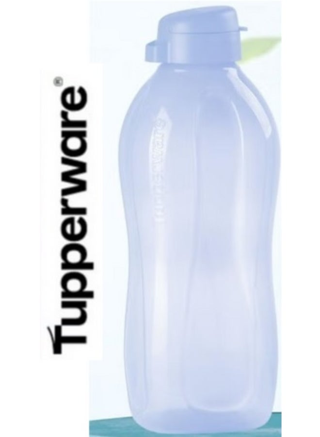 Tupperware Original Reusable - Hydration Fridge Bottle - BPA-Free - Leak Proof - Ideal for Gym, Office, Home Sports, Work, School, Kitchen and General Use, Fliptop Eco Water Bottle, 2 Litre, blue and Purple Color-2 piece - Image 3