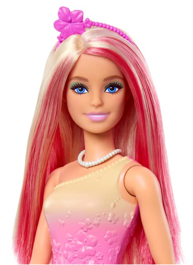 Barbie Dreamtopia Princess, Fashion Doll With Removable Skirt, Shoes & Headband (Styles May Vary)  - Image 2