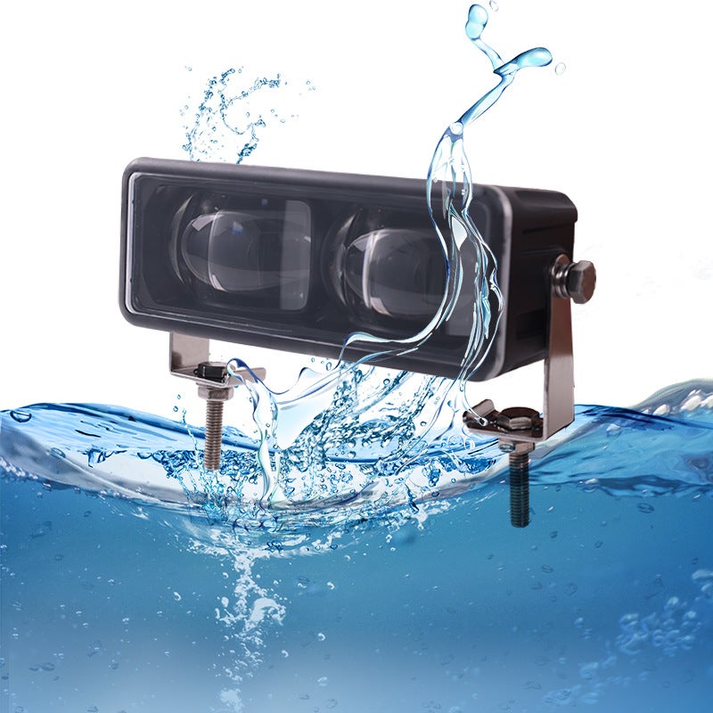 Car Truck 12v 24v anti-collision laser rear fog light LEED rear anti-fog light warning light anti-collision light Blue - Image 4