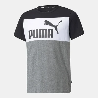 PUMA Kids' Essentials+ Colourblock T-Shirt (Older Kids)
