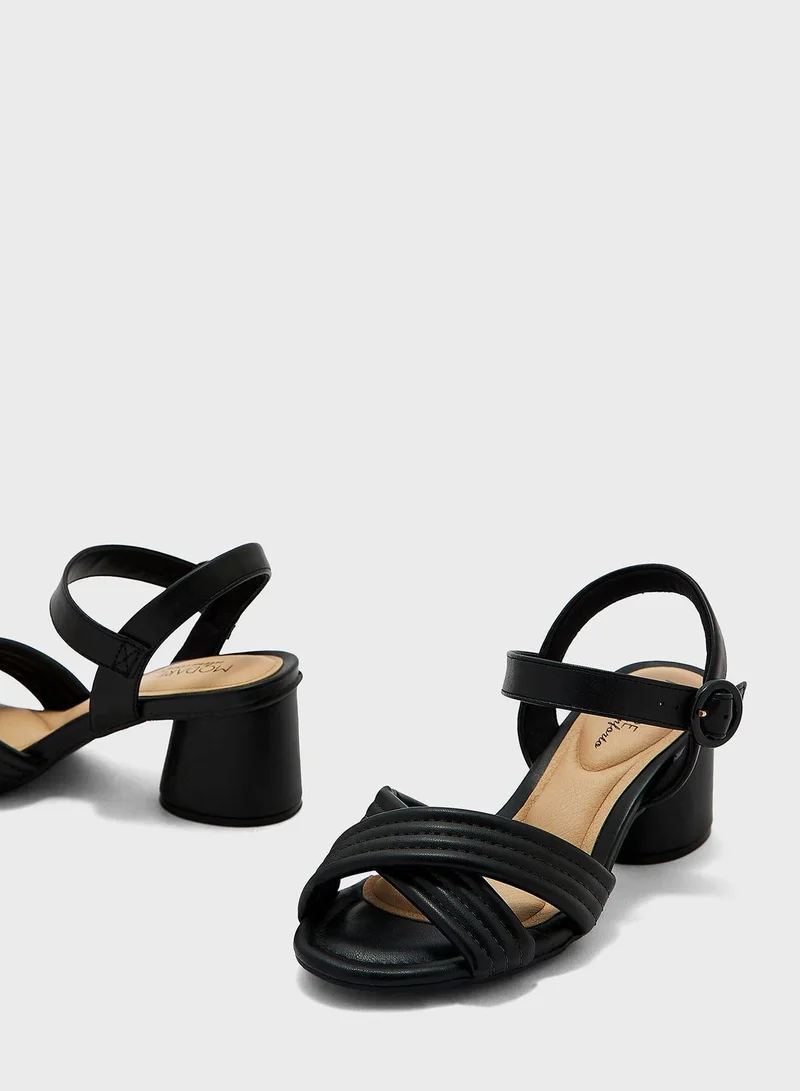 MODARE Multi Strap Mid Heel Sandals