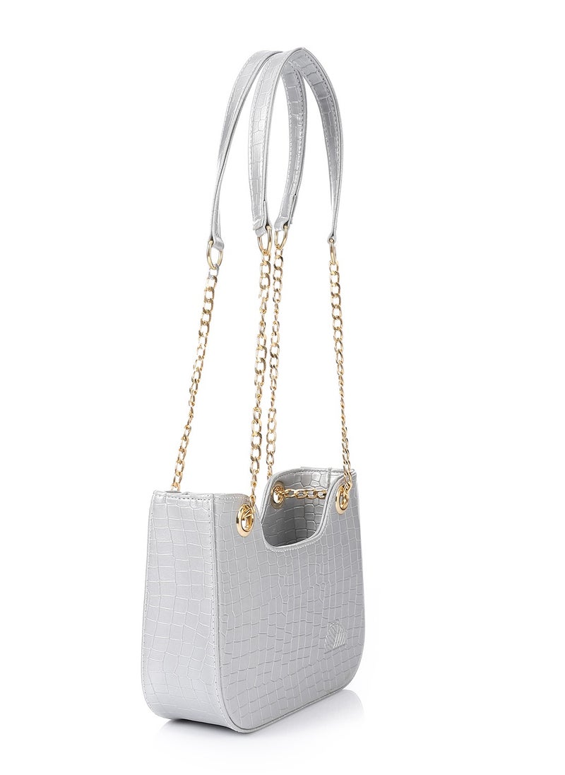 RITZY - Modena Handbag - Grey - Image 1