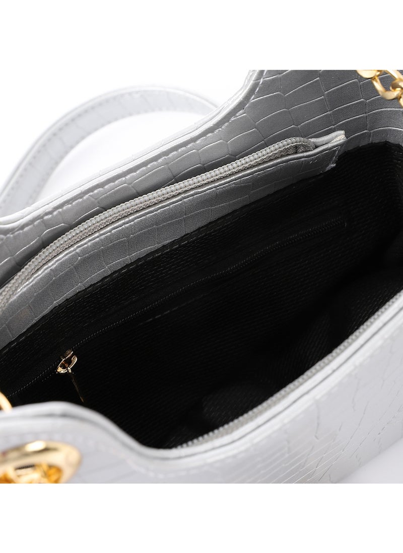 RITZY - Modena Handbag - Grey - Image 1