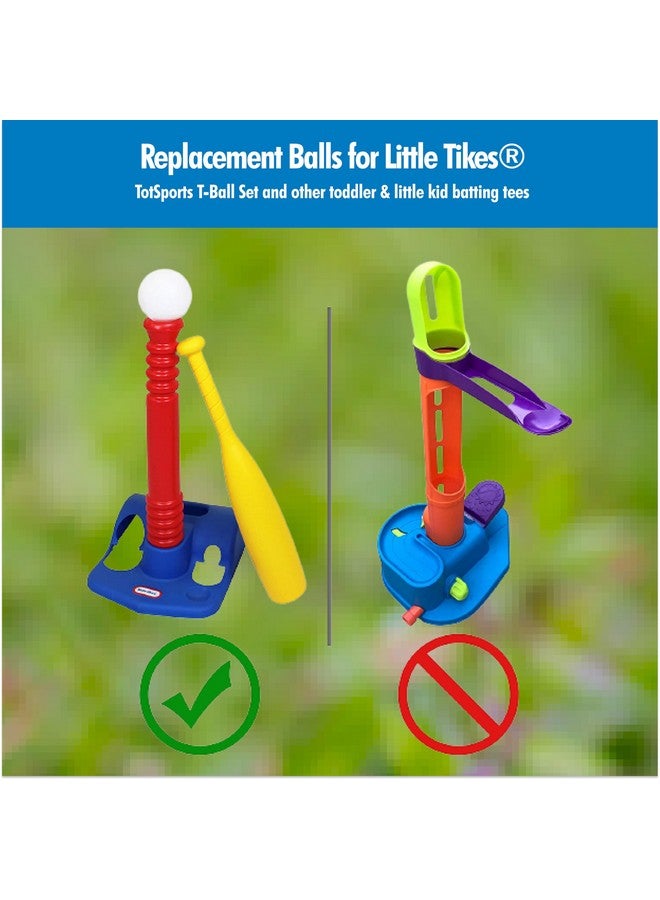 Botabee Toddler & Little Kids Replacement T Ball Baseball Balls - Oversized Tballs for Little Tikes TotSports T-Ball Set - 6 Set - Safe and Durable Design for Early Baseball Skills Development - Image 5