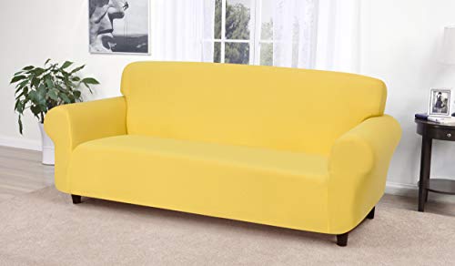 Madison Yellow Jersey Sofa Slipcover, Model:JER-Sofa-YE - Image 5