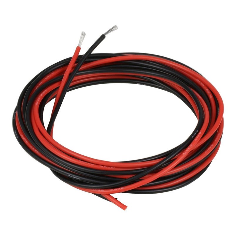 BNTECHGO 18 Gauge Silicone Wire 10 ft red and 10 ft Black Flexible 18 AWG Stranded Tinned Copper Wire
