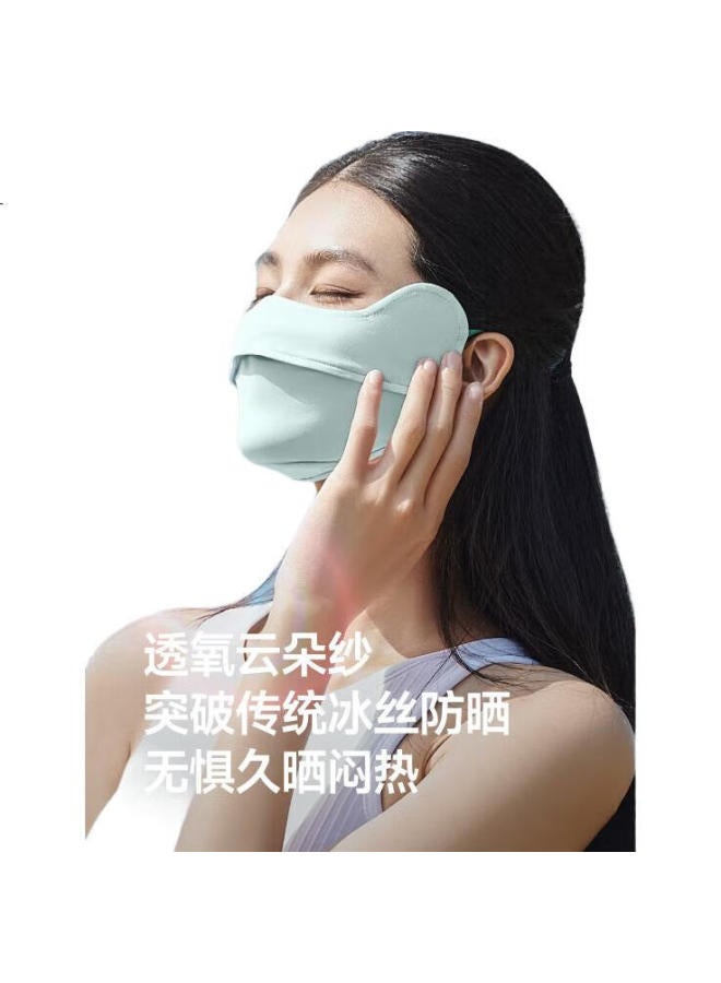Beneunder Cooling Sun Protection Face Mask For Women, Full Face Sun Protection Mask, Face Guard, Cycling Mask, High Aesthetic Value, Yingye Gray - Image 1