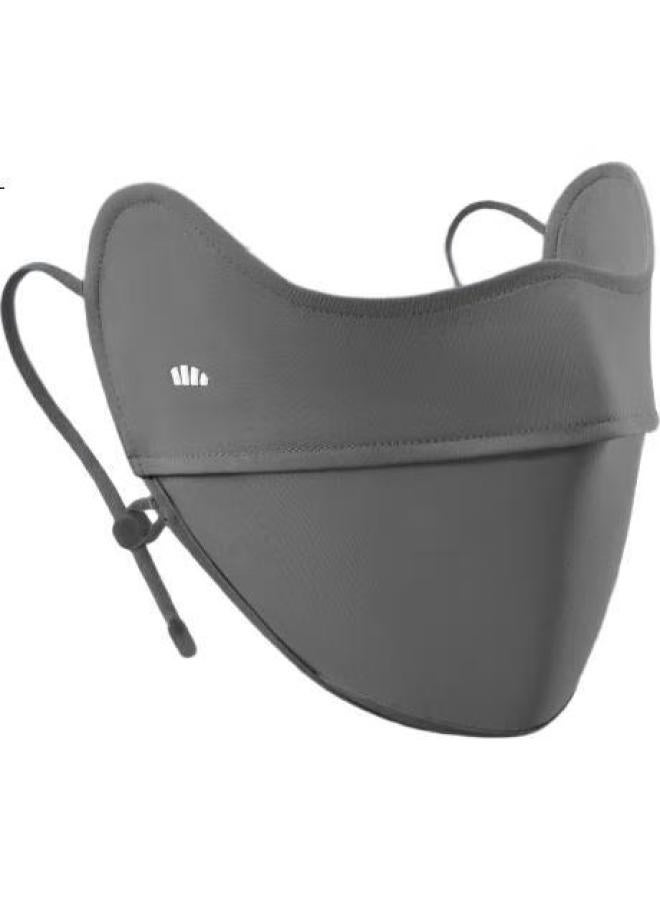Beneunder Cooling Sun Protection Face Mask For Women, Full Face Sun Protection Mask, Face Guard, Cycling Mask, High Aesthetic Value, Yingye Gray - Image 2