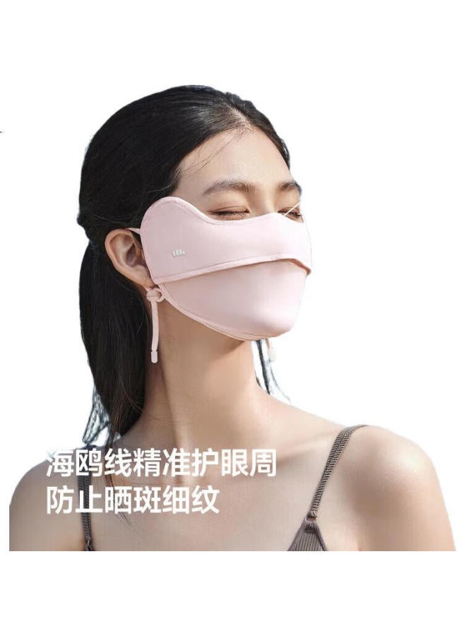 Beneunder Cooling Sun Protection Face Mask For Women, Full Face Sun Protection Mask, Face Guard, Cycling Mask, High Aesthetic Value, Yingye Gray - Image 3