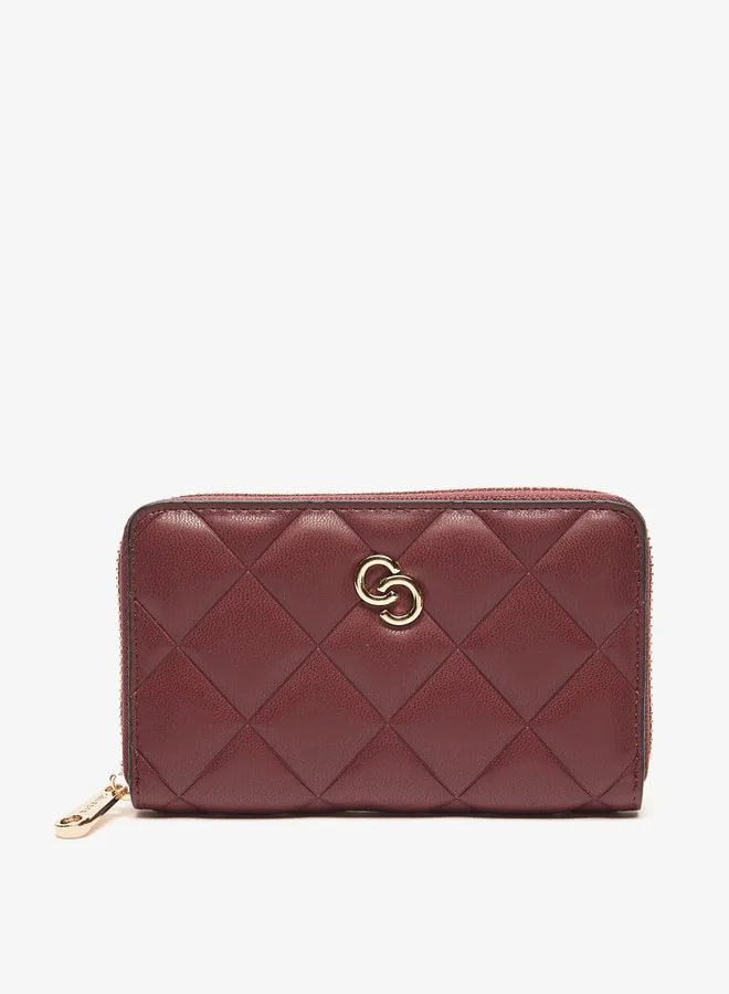 Celeste Women's Quilted Zip Around Wallet