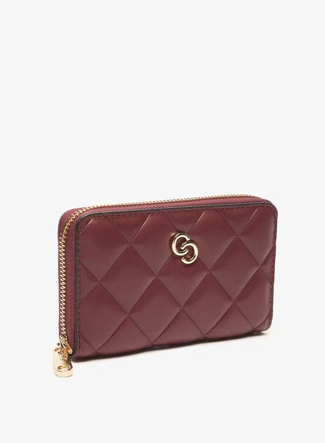 Celeste Women's Quilted Zip Around Wallet