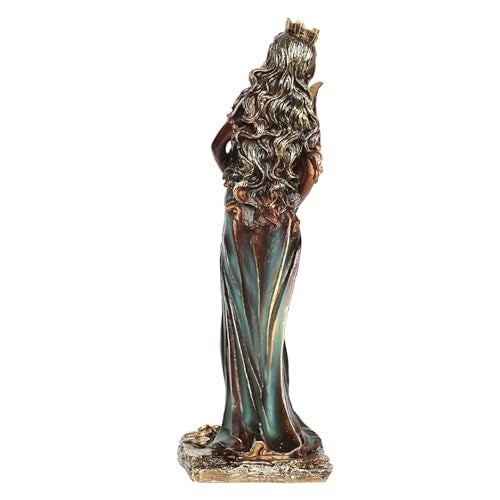 ARTVARKO Fortuna Roman Goddess of Good Luck Fortune Tykhe Statue 11 Inch (Brown) - Image 4