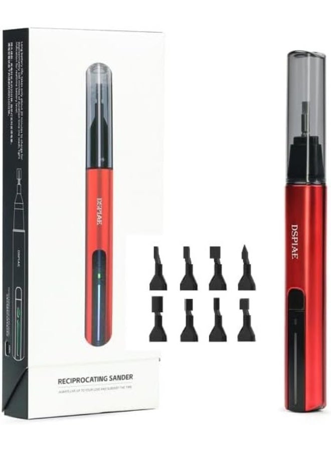 ANSAI Reciprocating Sander, USB Quick Charging Sanding Pen With 8pcs Sanding Head, Self-Adhesive Sandpaper Pre-cut mesh 134pcs  - Image 1