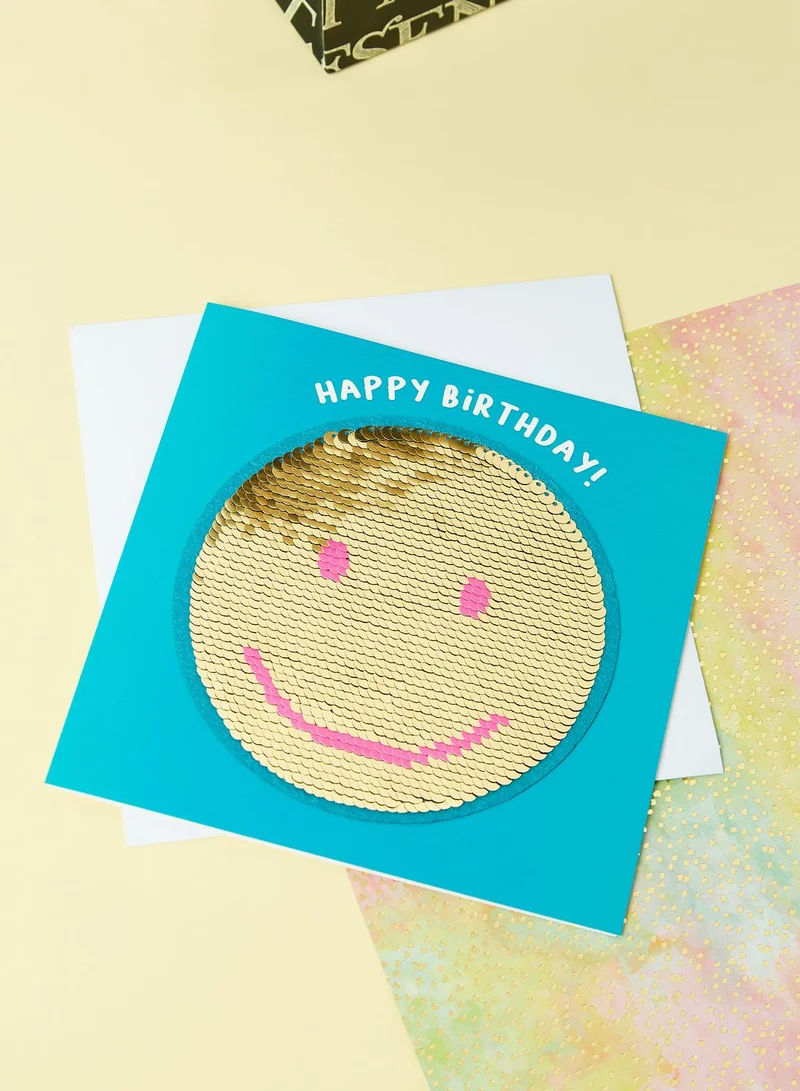 Shine Smiley Birthday Card
