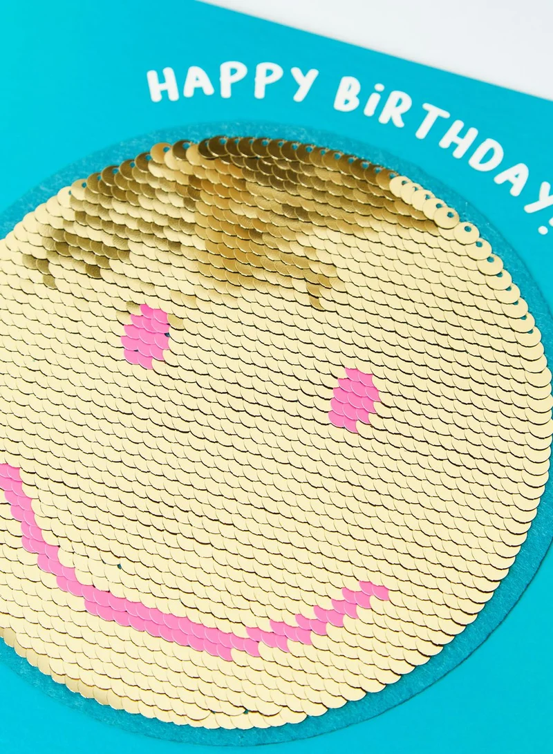 Shine Smiley Birthday Card