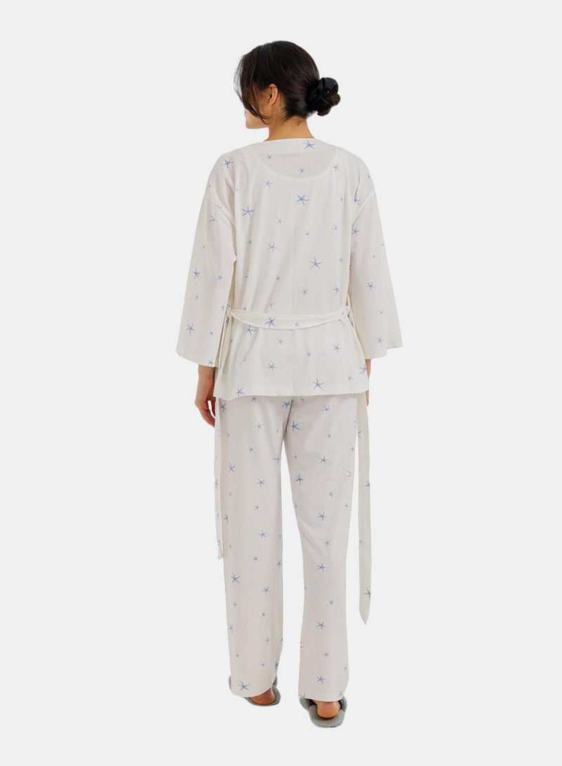 Carina 3-Piece Star Print Pajama Set - Image 4