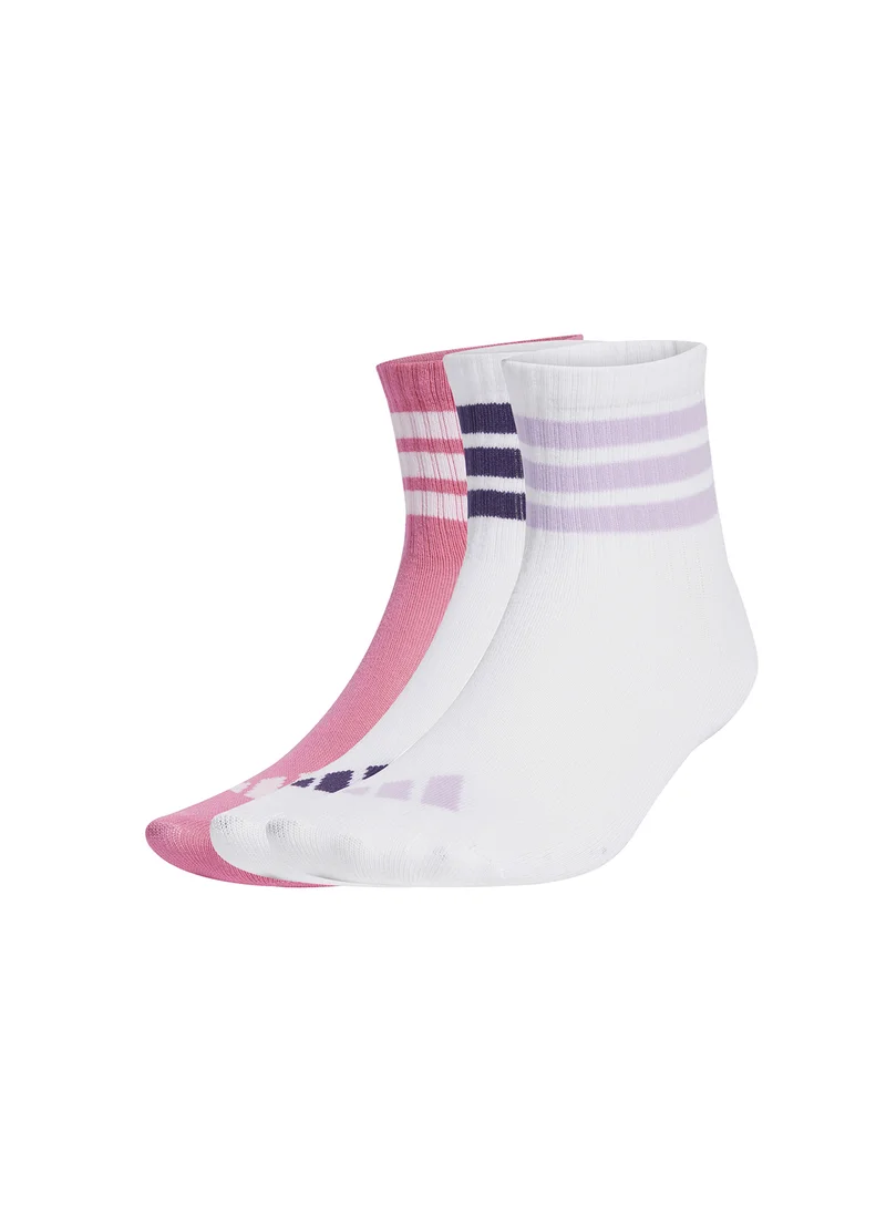 Adidas Youth 3 Pack Ribbed Socks