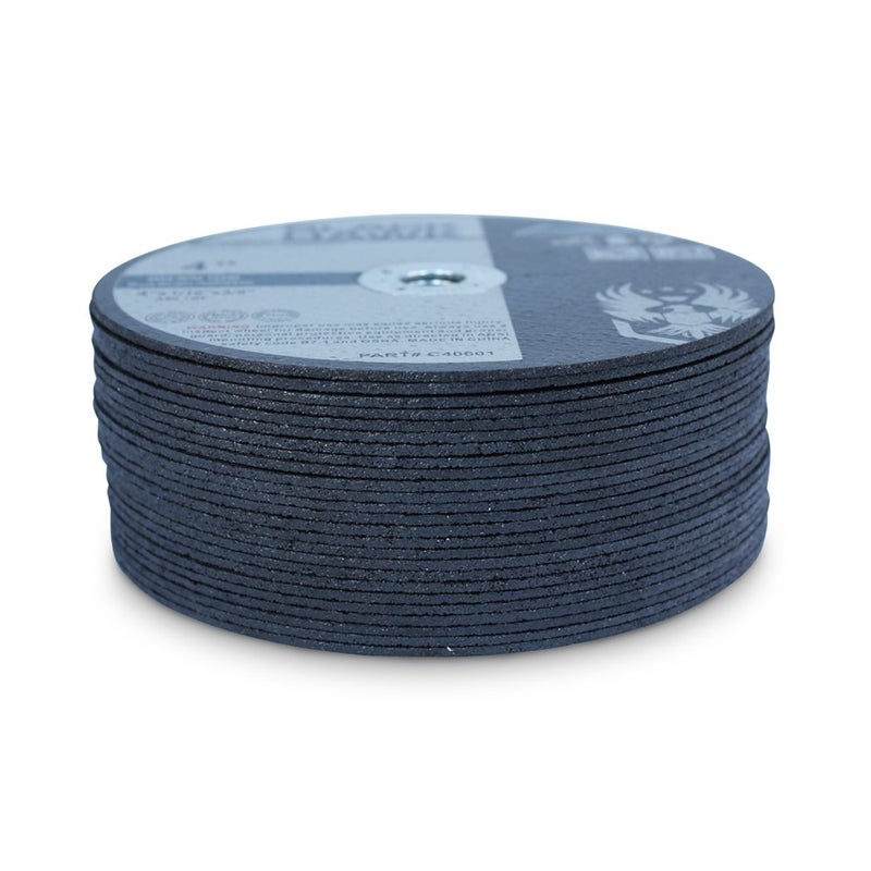 BHA Metal and Stainless Steel Cut Off Wheels for Die Grinders, 4” x 1/16” x 3/8” - 25 Pack - Image 3