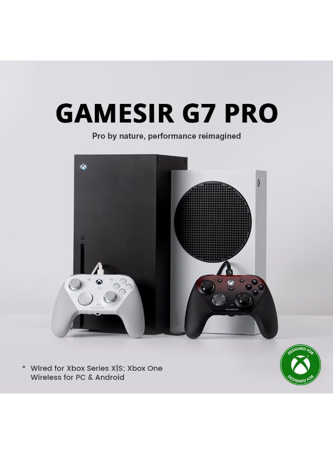 جايم GameSir G7 Pro Wired Controller for Xbox Series X|S, Xbox One, Wireless Gamepad for PC&Android with TMR Sticks, Hall Effect Analog Triggers, 1000Hz Polling Rate - White - Image 5