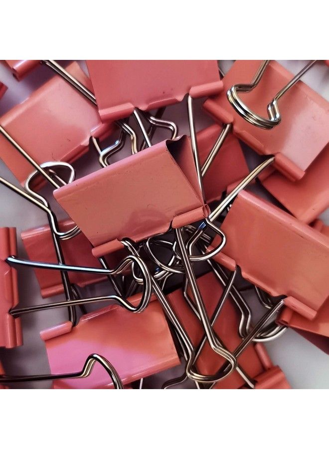 nctinystore Large Binder Clips Pink Color 2" 2 Inches 50 Mm A Little Bit Scratch Jumbo (Huge) Paper Clips (6 Pcs Pink) - Image 2