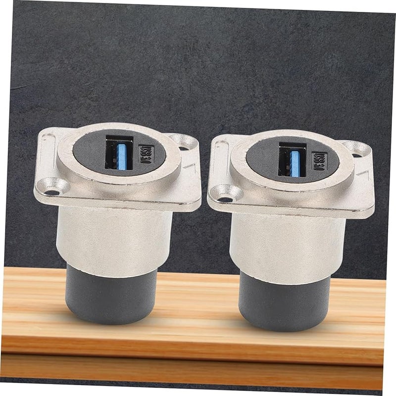 Mikikit 2 Pack USB 3 0 Pass Through Flush Mount Extension Adapter for Desktop Laptop - Image 4