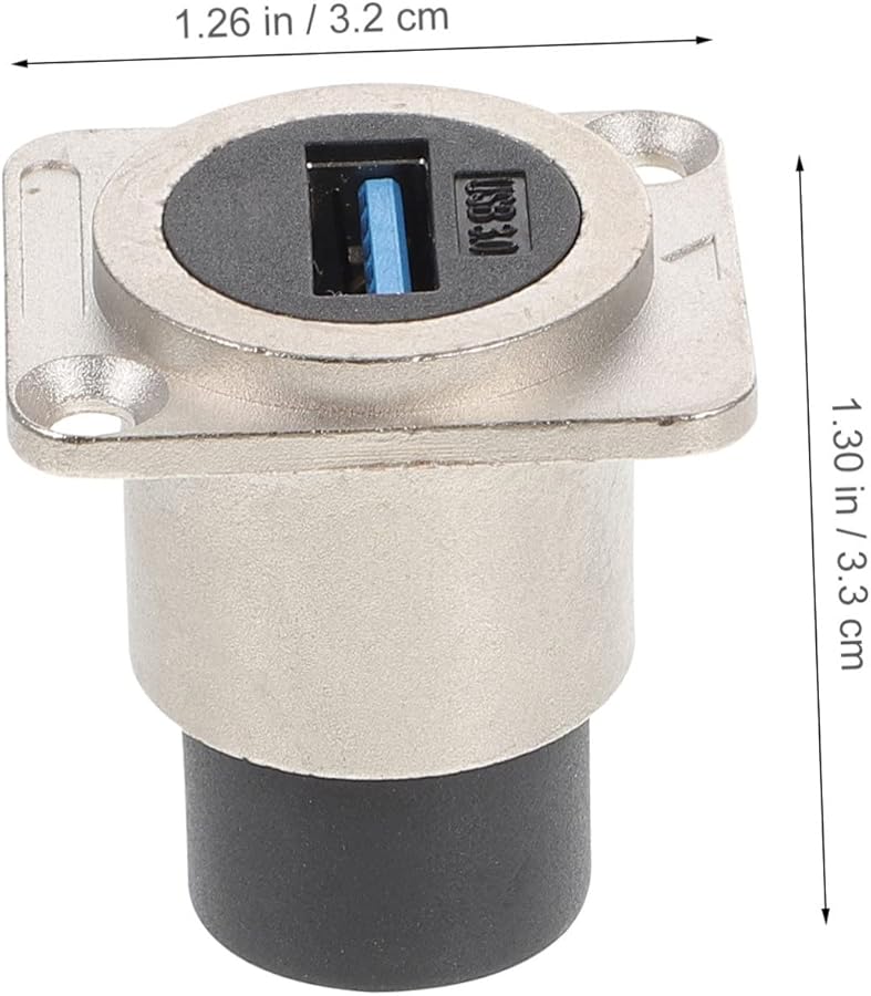 Mikikit 2 Pack USB 3 0 Pass Through Flush Mount Extension Adapter for Desktop Laptop - Image 3