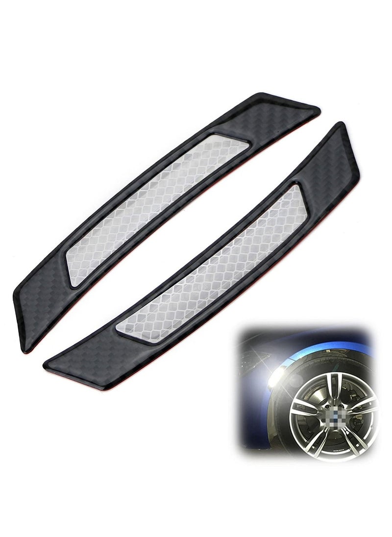 12 Pcs Car Reflective Side Marker Stickers Automotive Exterior Accessories Door Reflector Guard for Car SUV Pickup Truck Wheel Well Arch or Side Bumper Fenders - Image 1