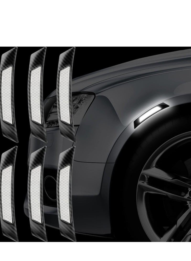 12 Pcs Car Reflective Side Marker Stickers Automotive Exterior Accessories Door Reflector Guard for Car SUV Pickup Truck Wheel Well Arch or Side Bumper Fenders - Image 3