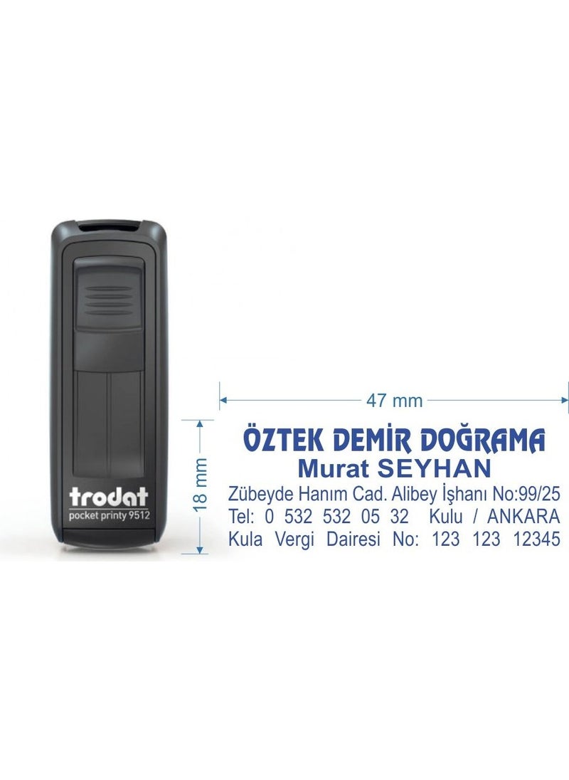 Trodat 9512 ختم الشركة والشركة المخصص  - Image 2