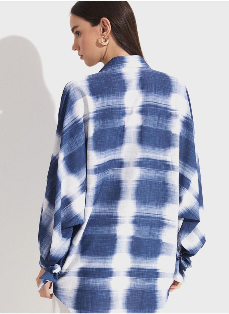 جون قميص بأزرار مطبوع - Image 2