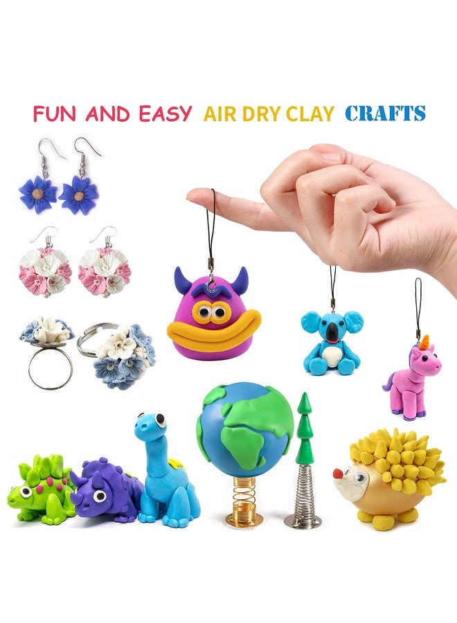 Ecurfu Air Dry Clay 36 Colors, Modeling Clay for Kids, DIY Molding Clay with Tools, Toy Gifts for Kids - Image 5