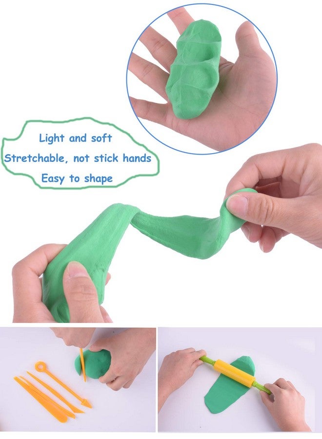 Ecurfu Air Dry Clay 36 Colors, Modeling Clay for Kids, DIY Molding Clay with Tools, Toy Gifts for Kids - Image 3