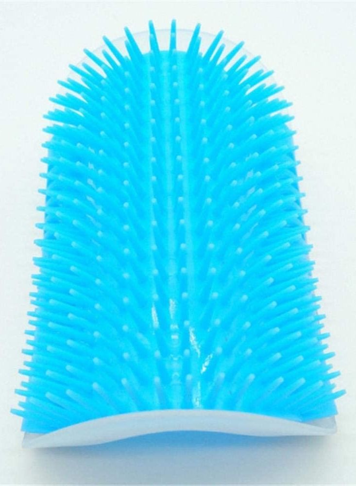 Corner Self Grooming Cat Brush(Sky blue, 8 X 12.5Cm) - Image 2