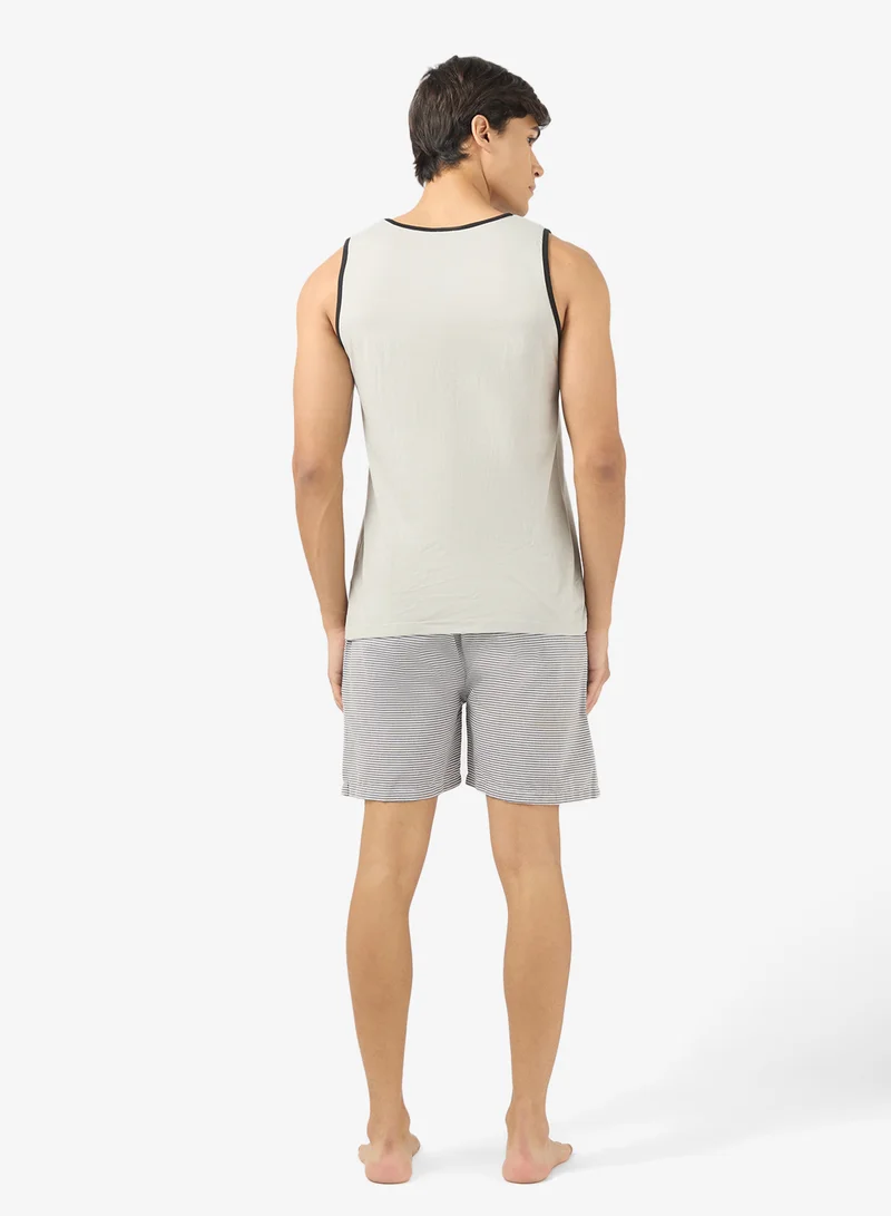 Seventy Five Nightwear Sleeveless T-Shirt & Shorts Set